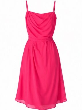 After Six Slip Dress-cocktail- Barbiecore— Hot Pink-12